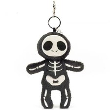 Spooky Halloween Skeleton Bob Bag Charm Plush Toy with Jelly Christmas Gift