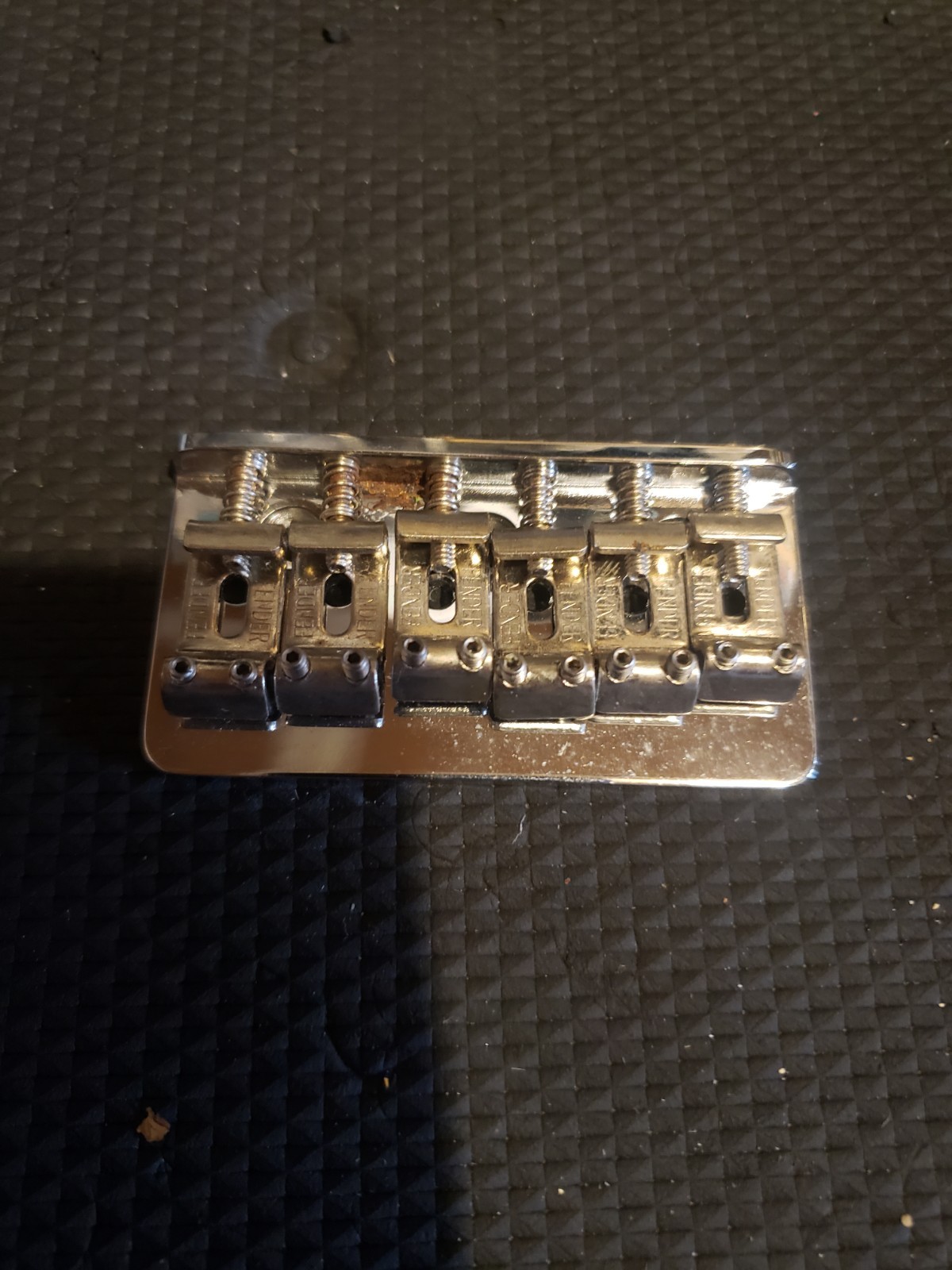 Genuine Fender Telecaster/Tele OR Stratocaster/Strat Hardtail Bridge, Chrome