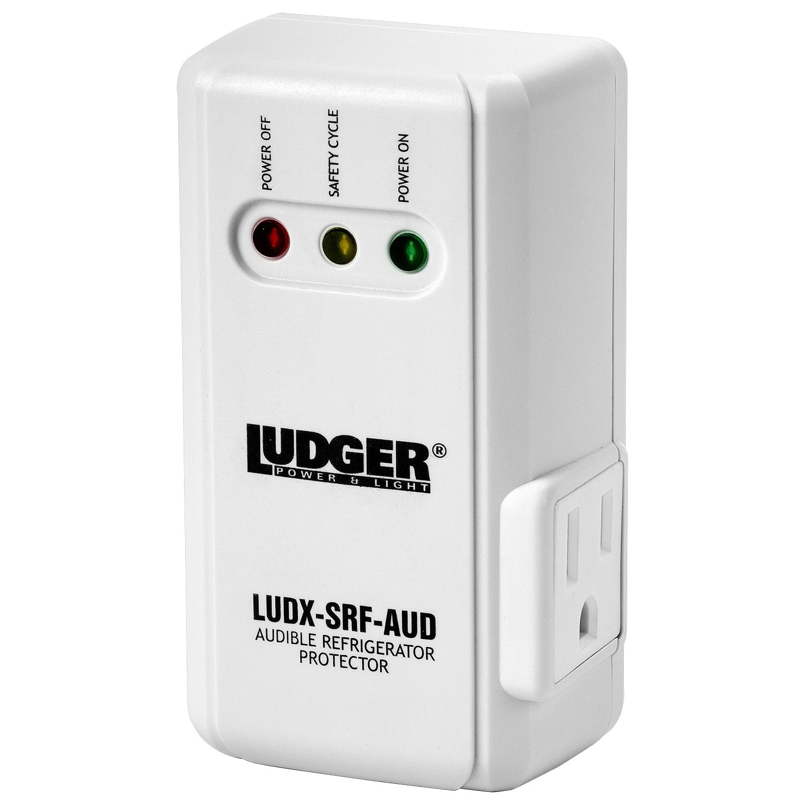 Ludger Power Surge Protector LUDX-SRF-AUD, ETL, Side Socket, Alarm, 1875W