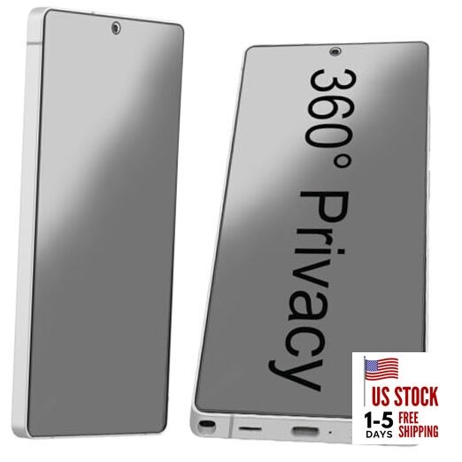 2 Pack 360 Degree Privacy Matte Screen Protector for Samsung Galaxy S25 Ultra 