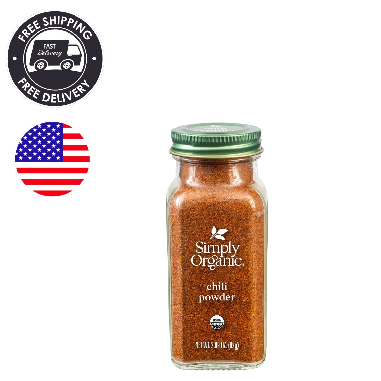 Organic Chili Powder Blend - 2.89-Ounce Pack of 3, Rich & Smoky Flavor