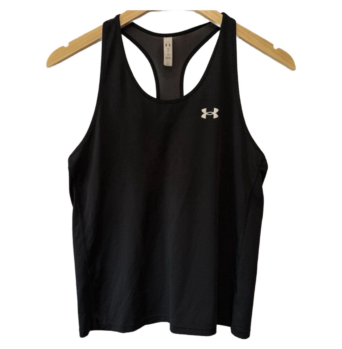 Under Armour Black Fitted Heat Gear Racerback Tank Top Size Youth Large