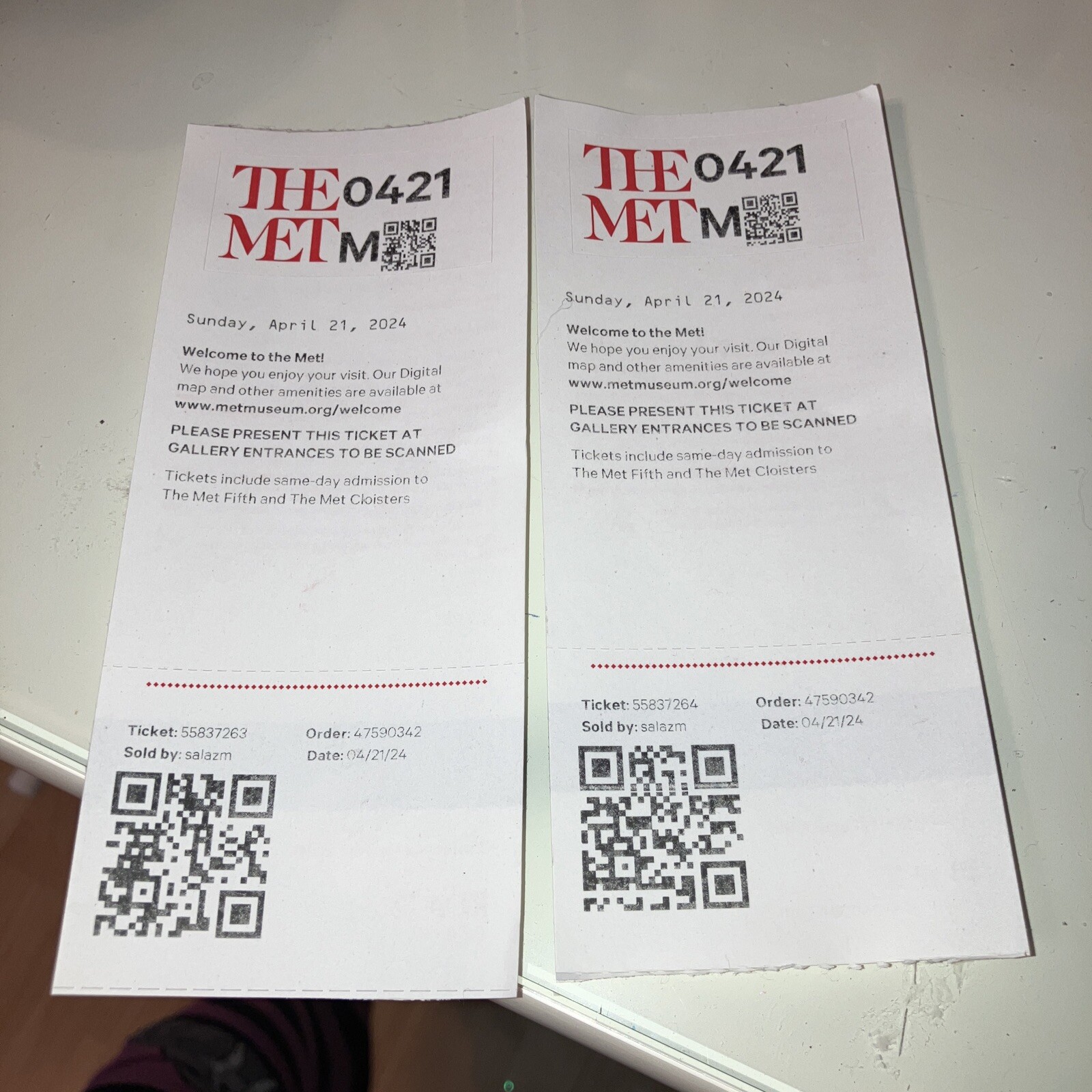 2, NYC, The MET Tickets From Sun. 4/21/24