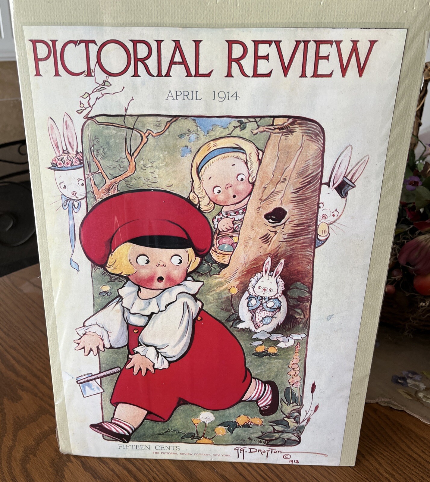 Original 1914, PICTORIAL REVIEW, GRACE DRAYTON Dolly Dingle doll cover page only