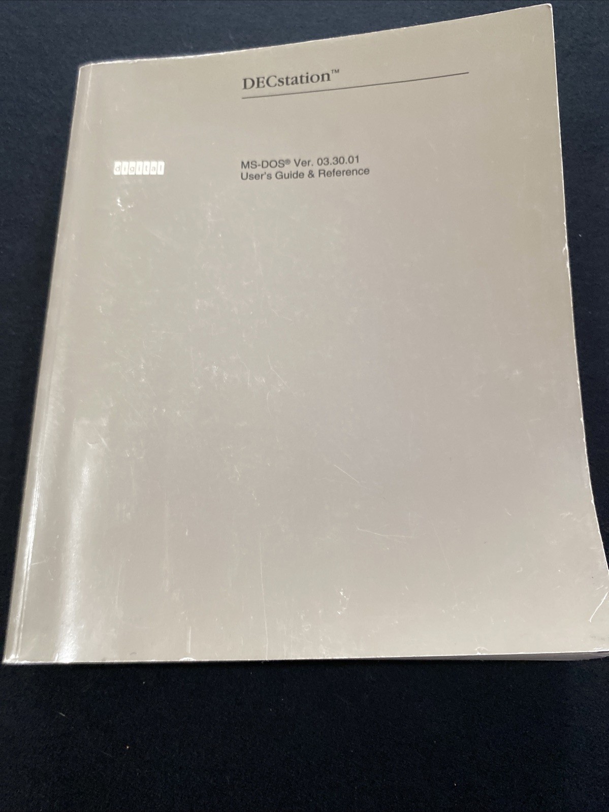Digital Equipment Corp, DECstation MS-DOS User Guide Reference 1987