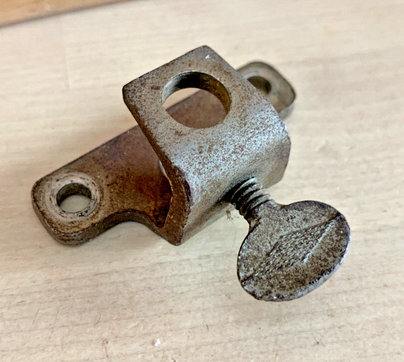 WFL 1930s Vtg Rack Tom 3/8" Traps Rail Arm Post Holder Bracket Mount Part Rare