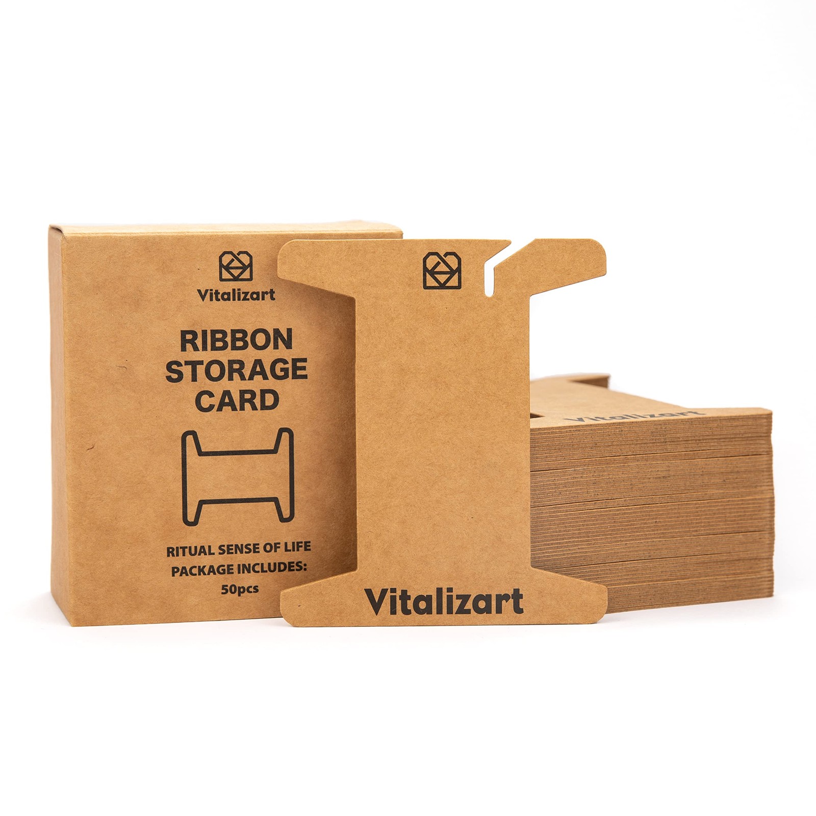 Ribbon Storage Organizer 50 Pcs Ribbon Spools Empty Cardboard Yarn Bobbins Ho