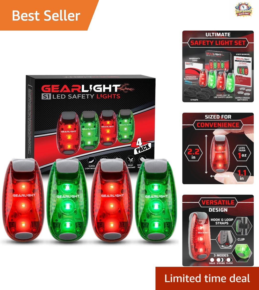 Weather-Resistant LED Bike Light Set - USB Rechargeable for Safe Night Riding