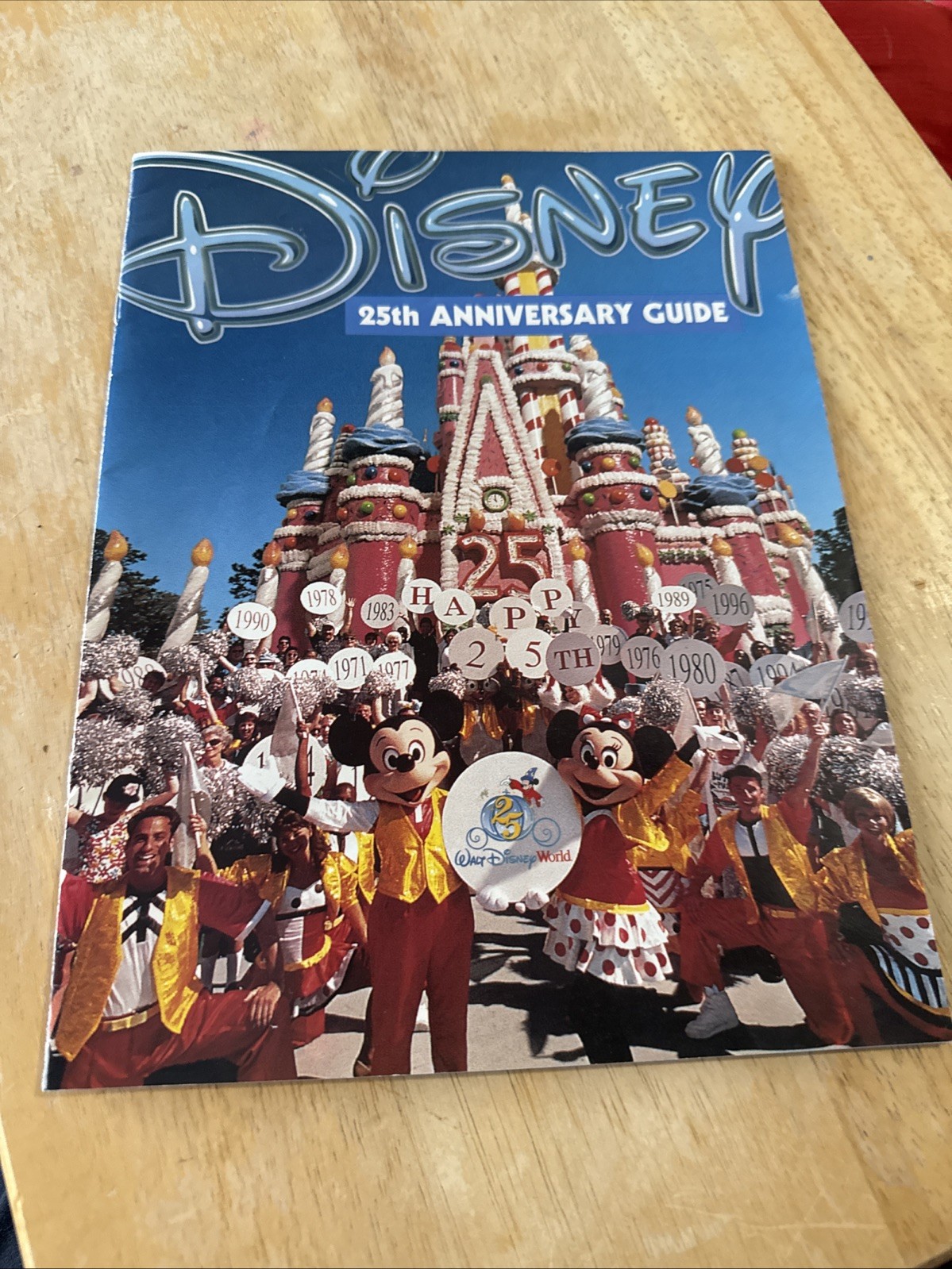 Vintage Disney Walt Disney World 25th Anniversary Guide New Rare