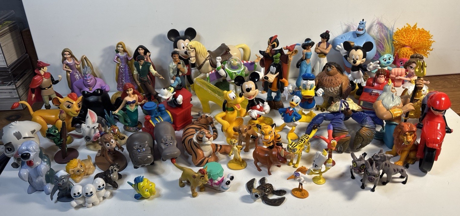 Disney lot of Characters Figures Cake Toppers & Other