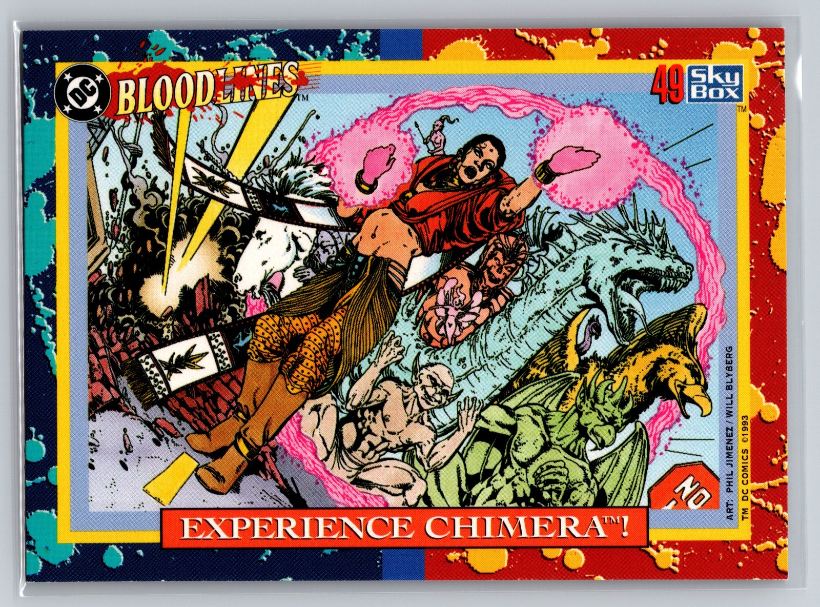 1993 SkyBox DC Bloodlines #49 Experience Chimera Dimensional Portal Card