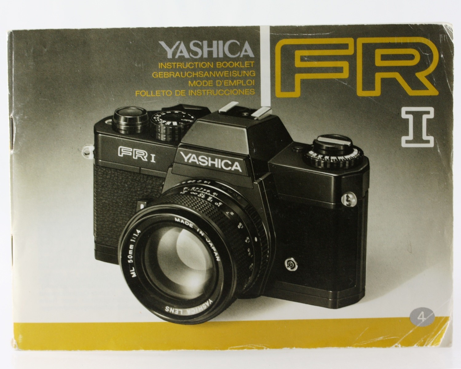 Manual Yashica For I 1 Fri FR1 Fr-I FR-1 Instruction