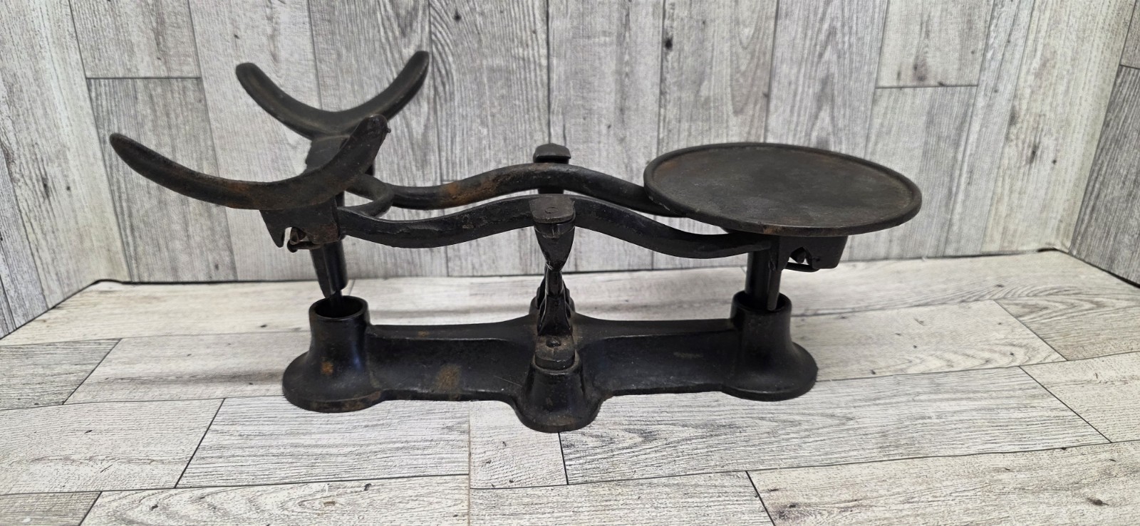 Antique Black Cast Iron Scale Kitchen Mercantile Store Collectible