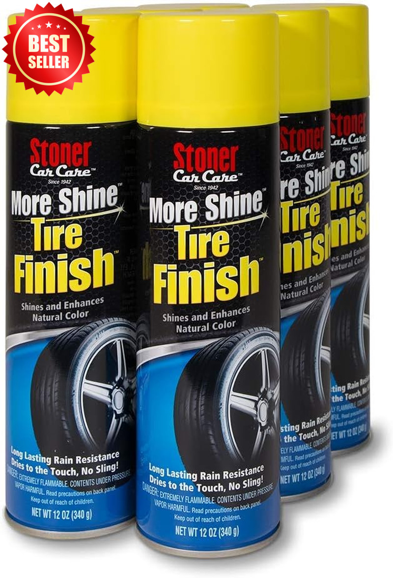 6 PK More Shine Tire Finish Rain Resistant Long Lasting Non-Greasy US