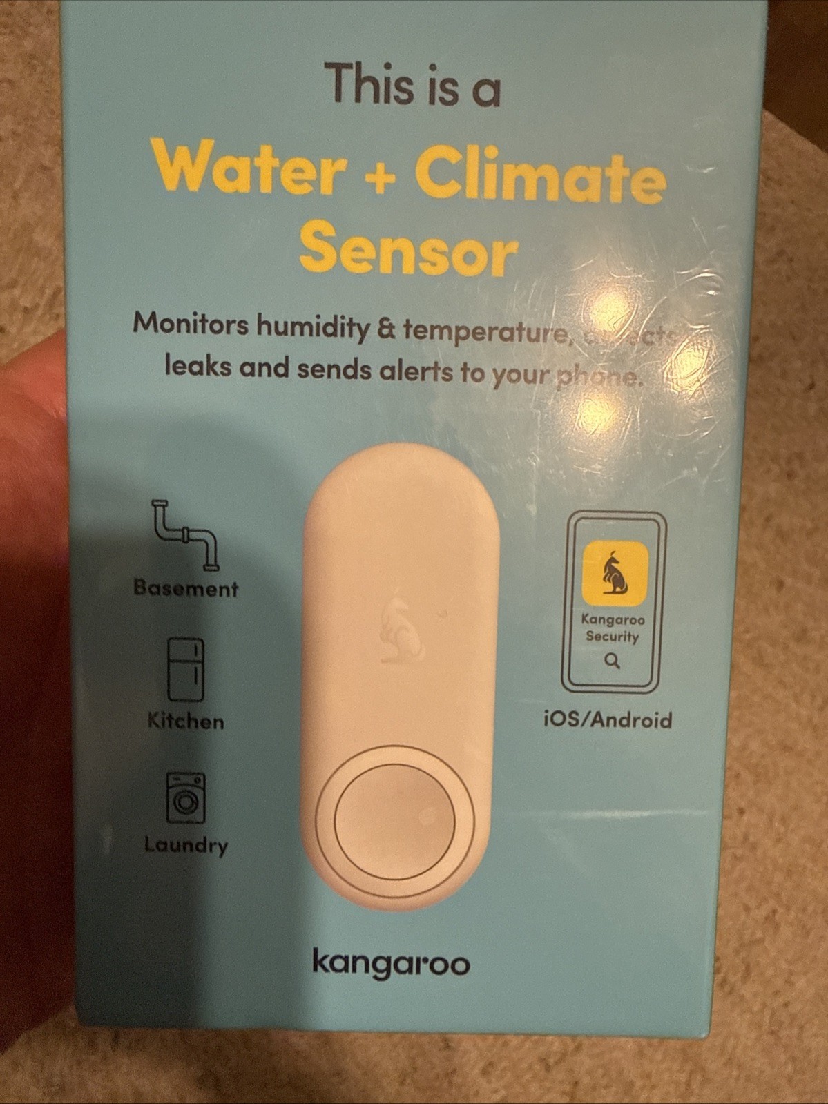 Kangaroo A0004 Water + Climate Sensor - White