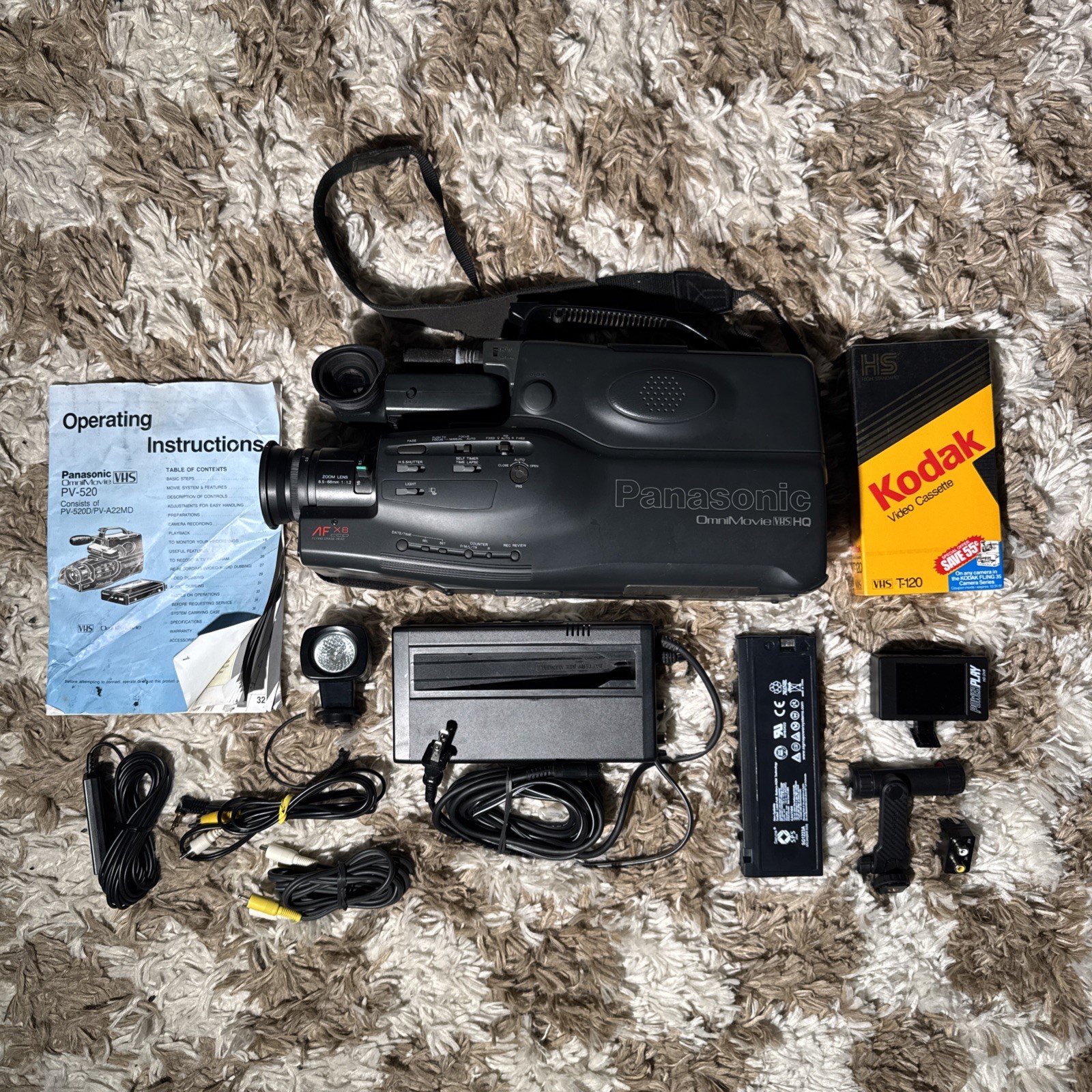 Vntg Panasonic OmniMovie PV-520D VHS Camcorder Tapeless Creator Kit – SD or VHS