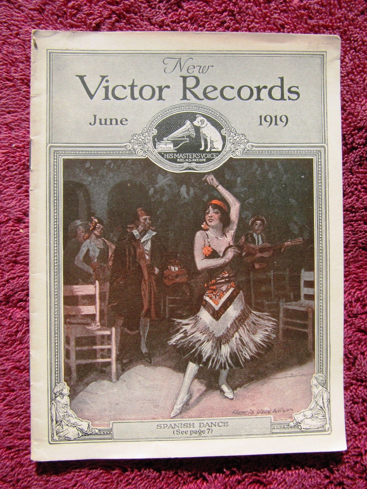 New VICTOR RECORDS Jun 1919 Vivian Holt Lillian Rosdale Victrola Monthly CATALOG