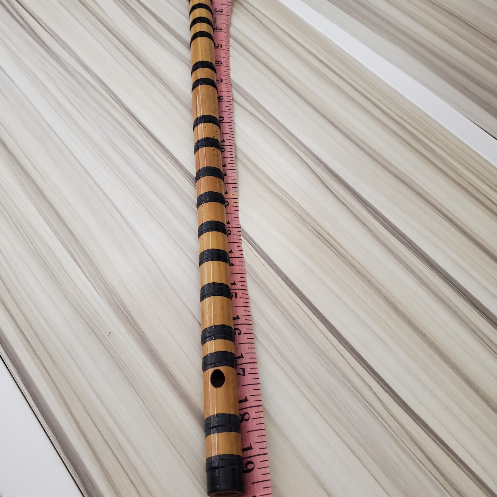 Vintage Handcarved Bamboo Flute India