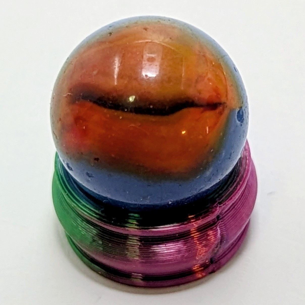 Peltier Glass Company Peerless Patch Marble, Beautiful Near Mint .62"