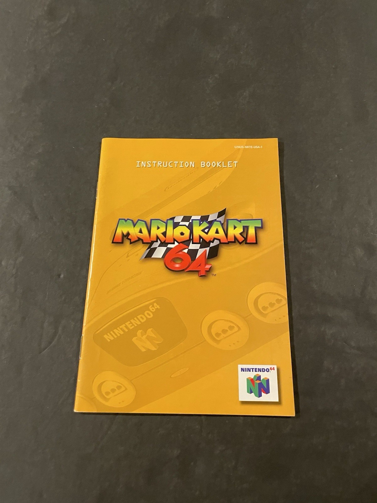 mario kart 64 N64 Nintendo manual