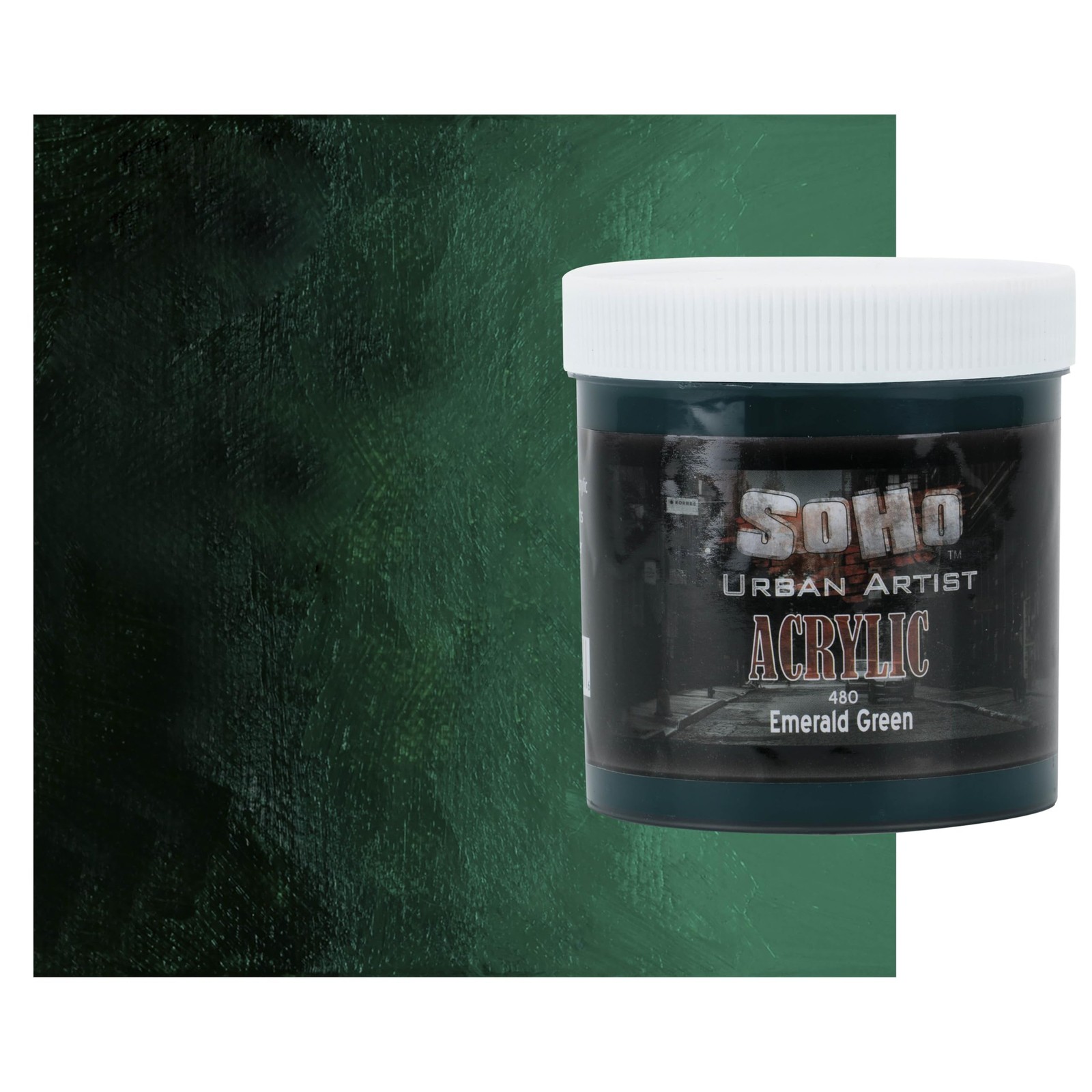 Soho Urban Artist Heavy Body Acrylic Paint - 500ml Emerald Green - Thick