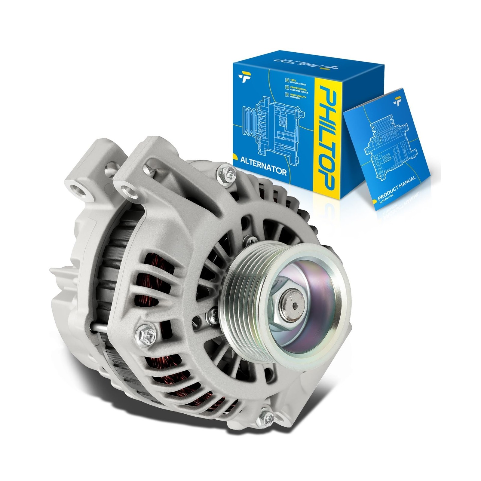 PHILTOP 13965 Alternator For Honda,Acura C-V 2002-2006, RSX 200... USA FAST SHIP