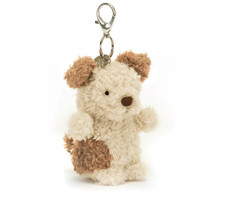 Little Pup Bag Charm Jelly Keychain Soft Plush Toy NWT With Dust Bag