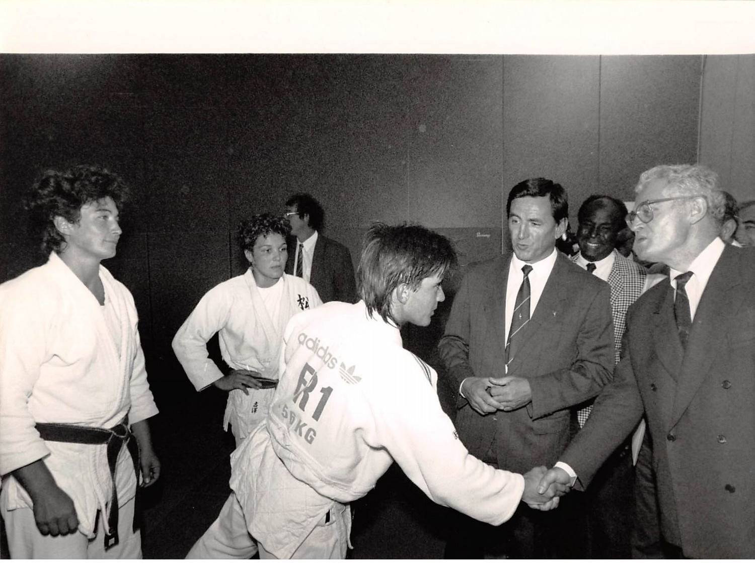 Press Photo MLE10004 25x18 CM Approximately Lionel Jospin INSEP Vincennes 1988