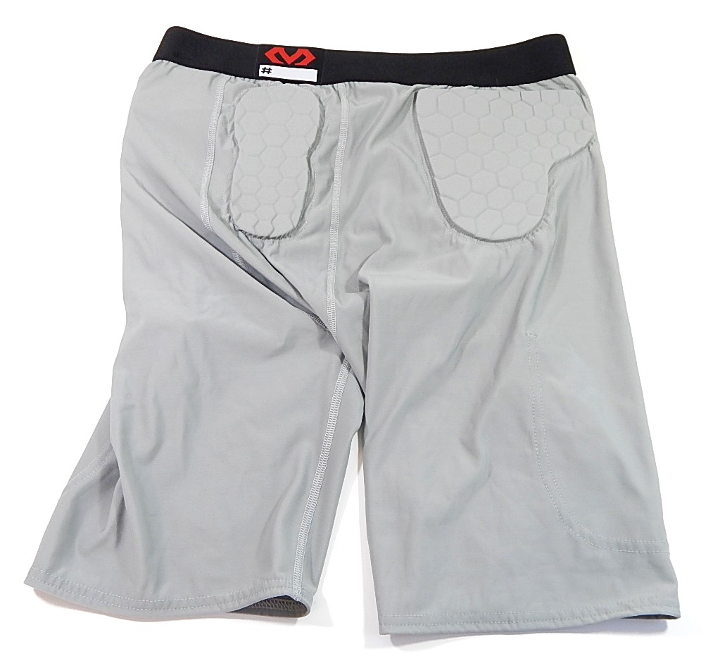 McDavid Padded Football Compression Shorts Pads Gray Medium New