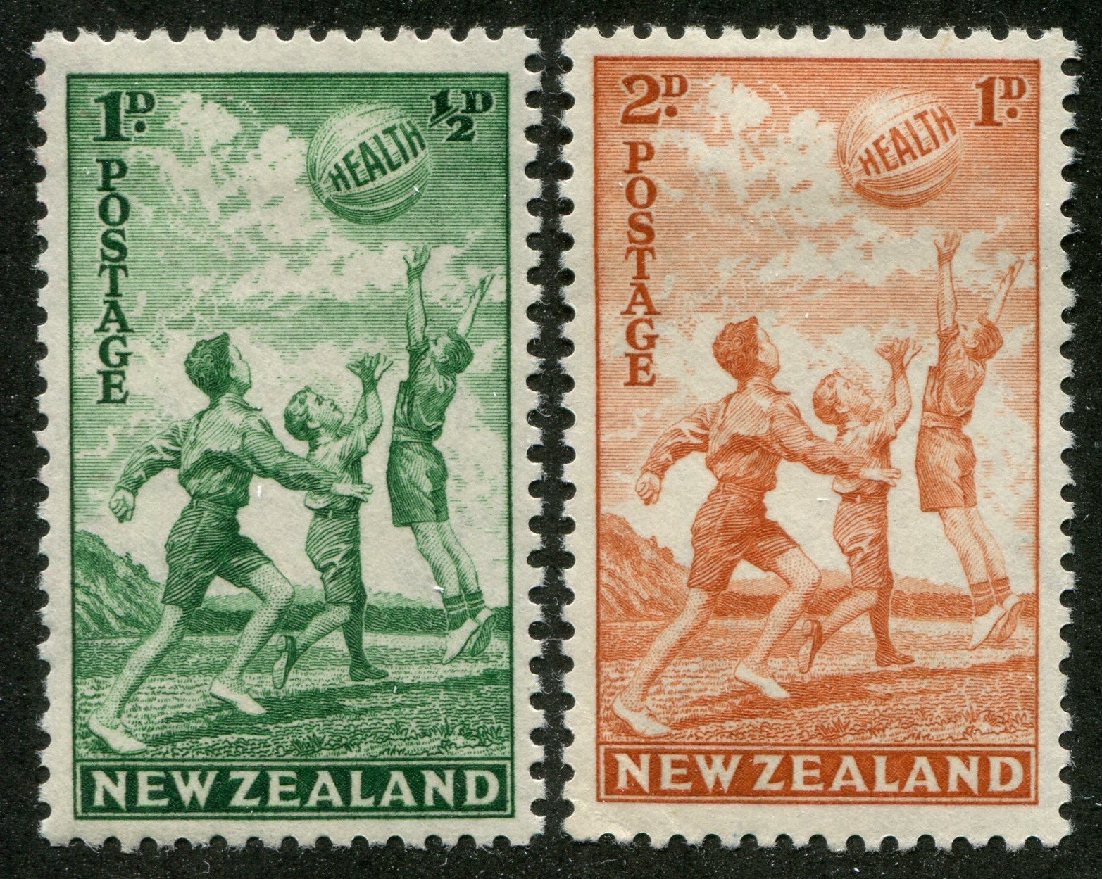 New Zealand B16, B17 Mint Semi-Postal Stamps