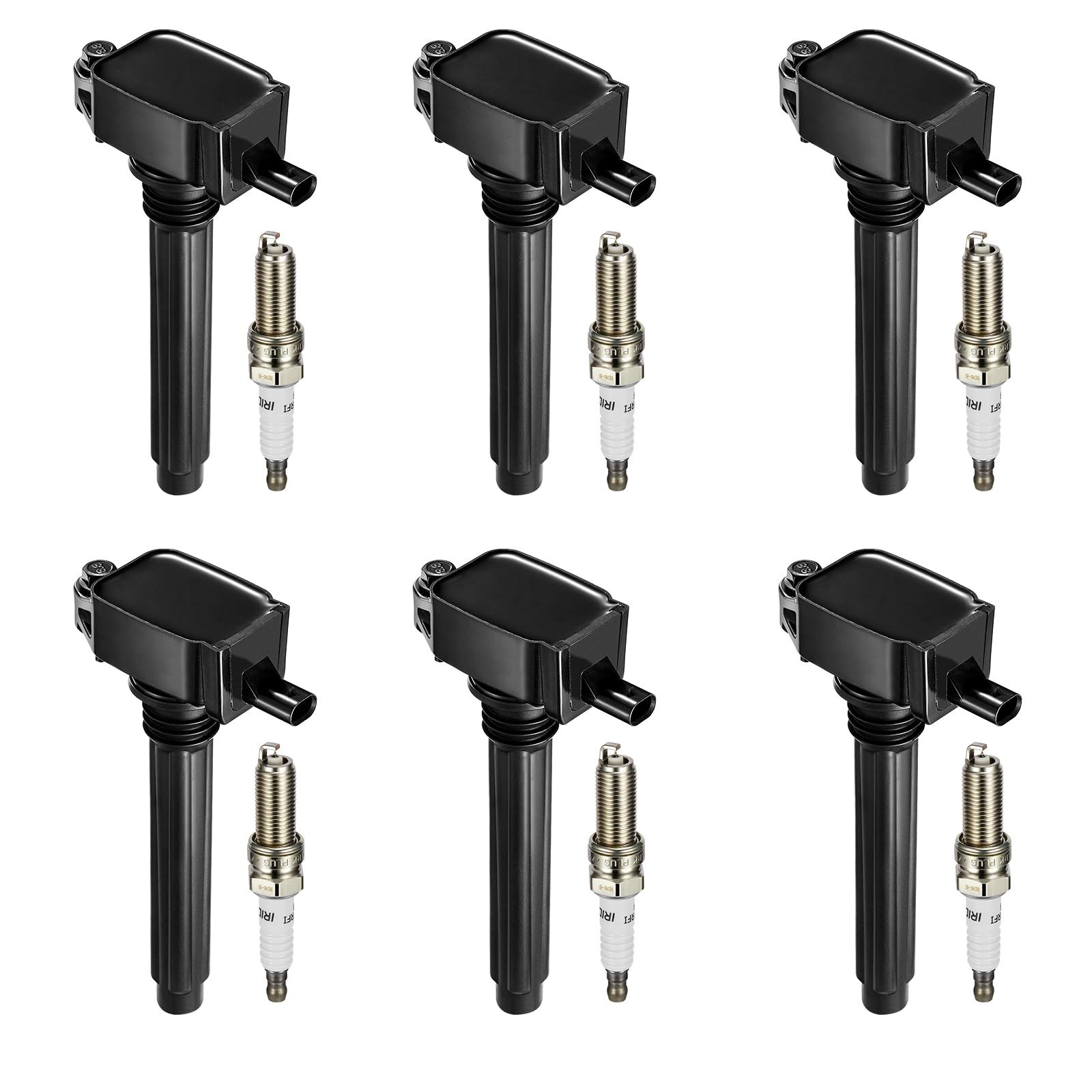 BDFHYK Ignition Coil Pack UF648 and Iridium Spark Plug 97390 Compatible with ...