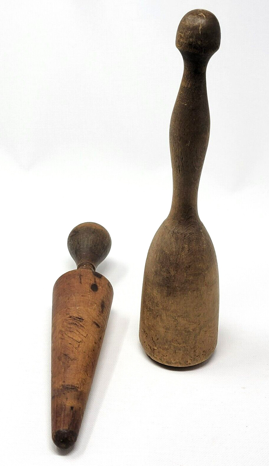 Antique PRIMITIVE Wood Mortar PESTLE Wooden KITCHEN Tool Mashers Apothecary Herb