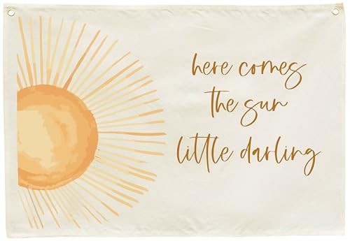 Nursery Rectangular Canvas Banner Wall Decor for Nursery Bedroom Reading Room 