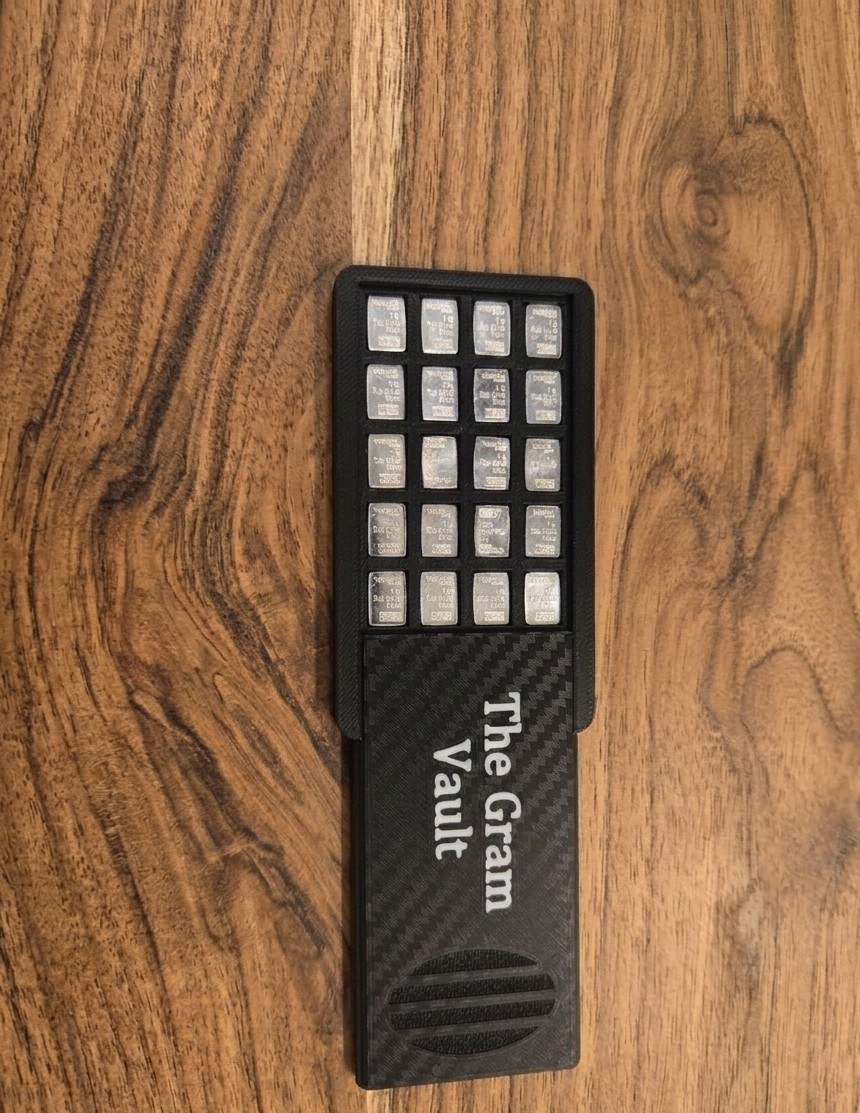 Valcambi Wallet For Gold Platinum Silver, Holds 20  1 Gram Combibars