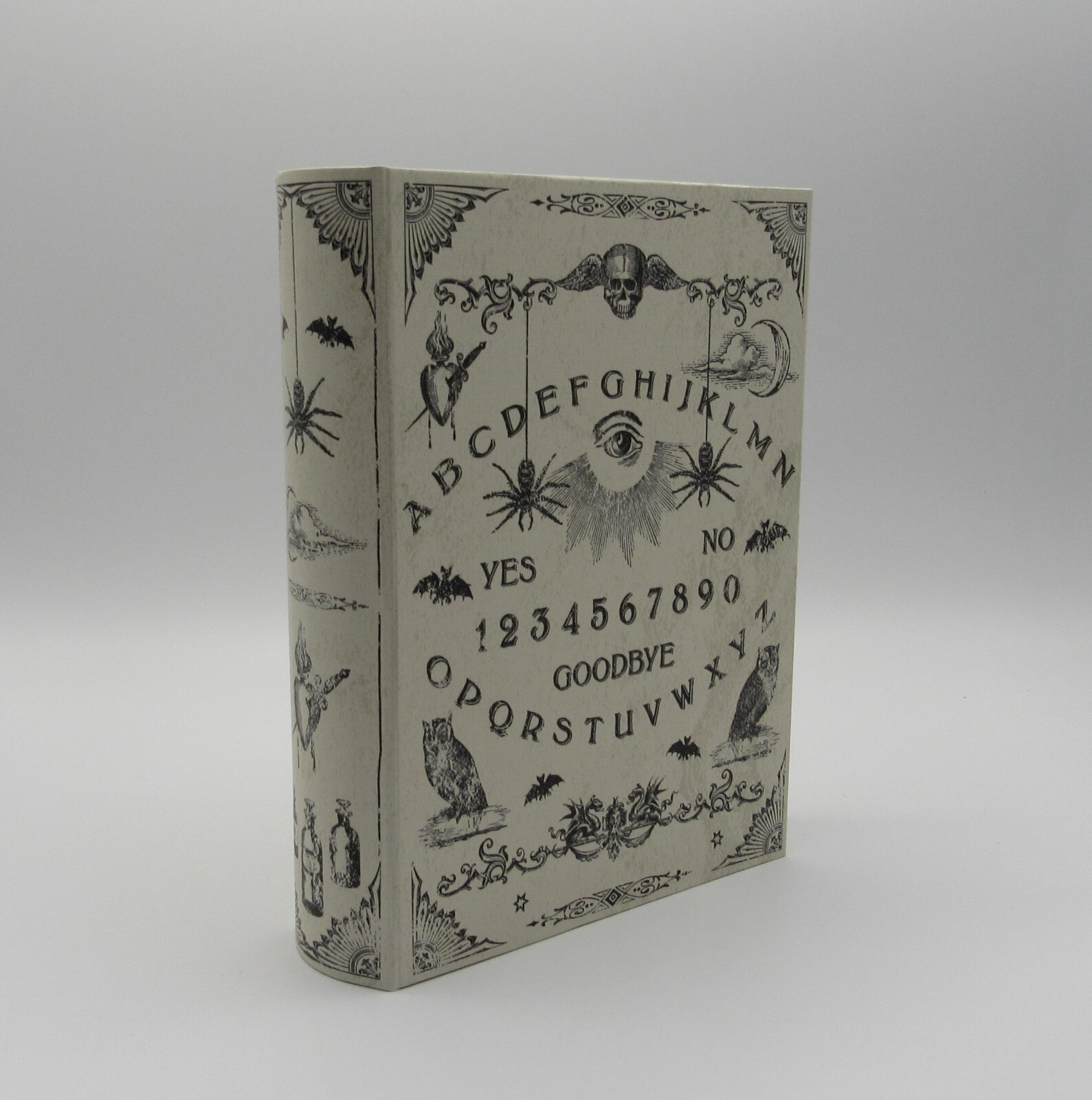 PUNCH STUDIO SPIRIT OUIJA BOARD FAUX BOOK STASH BOX HALLOWEEN PROP DÉCOR