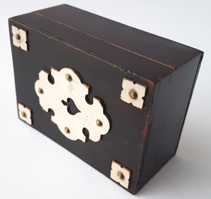 Wooden Playing Cards Box, around 1900 L588