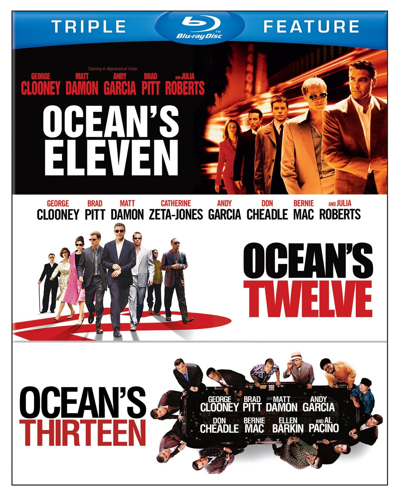 Ocean's Eleven (2001) / Ocean's Twelve / Ocean's Thirteen (BD) (3FE)