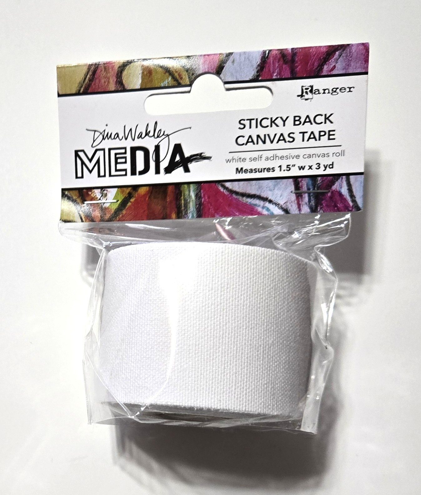 Dina Wakley MEdia Sticky Back Canvas Tape - 1.5" MDA84587