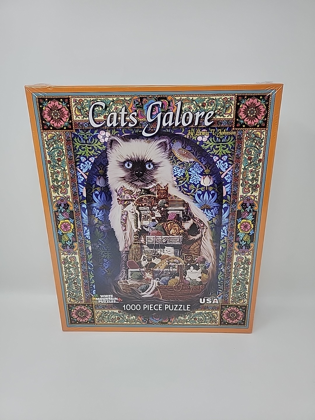 2010 Discontinued Cats Galore White Mountain Puzzle 1000 Pieces #7575 NEW SEALED