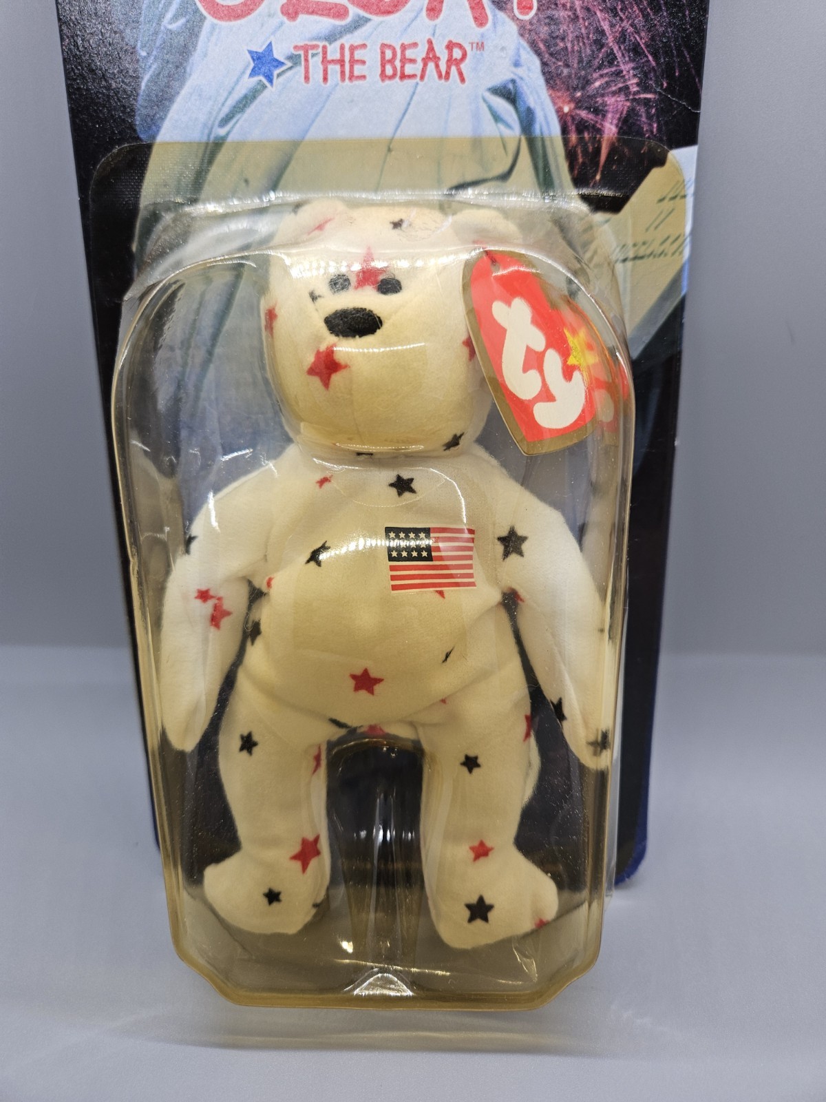 McDonalds TY Beanie Babies Glory The Bear DOB July 4 1997 Introduced May 30 1998