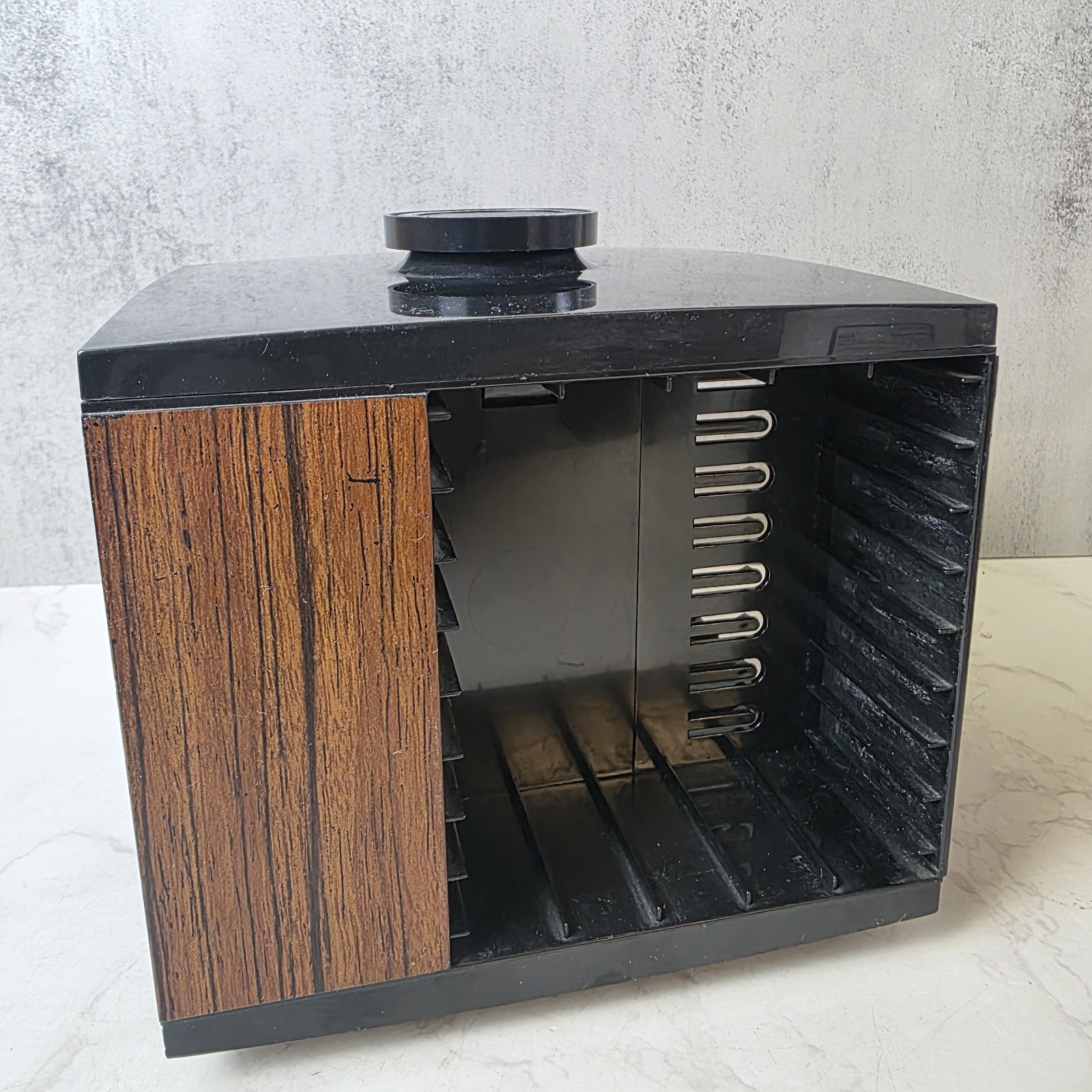 Vintage Cassette Tape Storage Carousel Rack Holder Spins Holds 20 