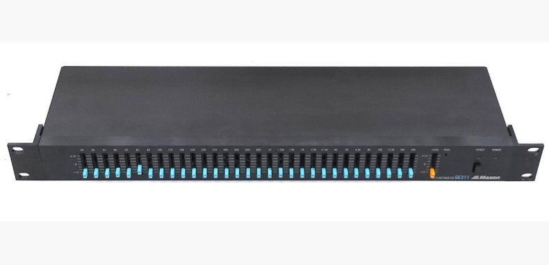 Maxon 1/3 OCTAVE Graphic Equalizer Guitar Effect Rack GE311 Made in Japan