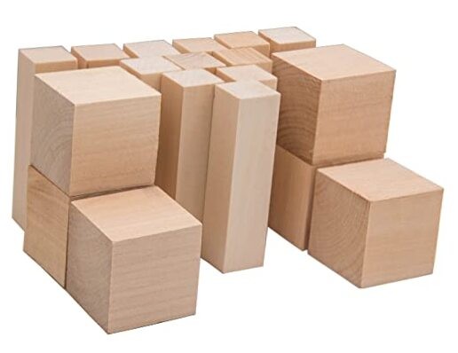  Basswood Carving Blocks BW18 pcs Whittling Wood for Crafts - Soft Carving 