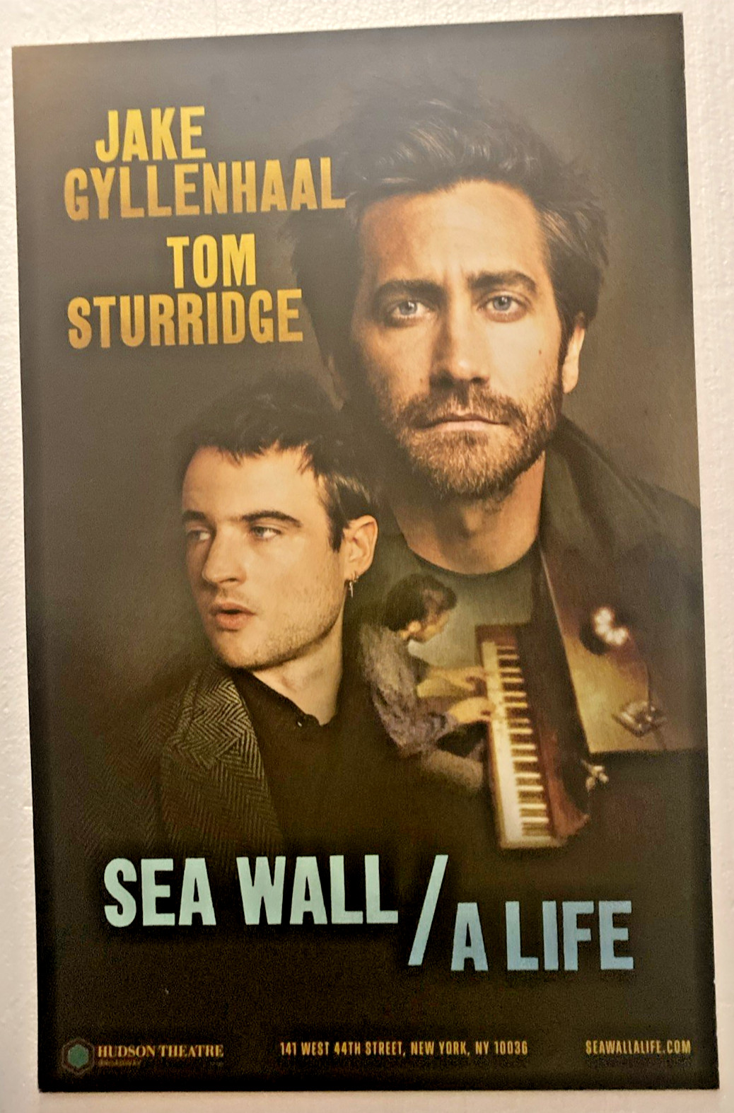 Sea Wall/A Life-Broadway Window Card-14X22"-Jake Gyllenhaal
