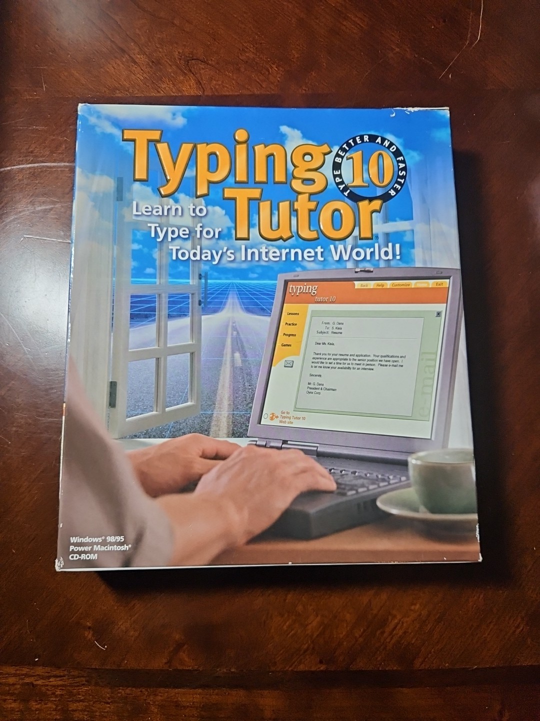 Typing Tutor 10 - PC-CD ROM Windows 98/95 Power Macintosh 