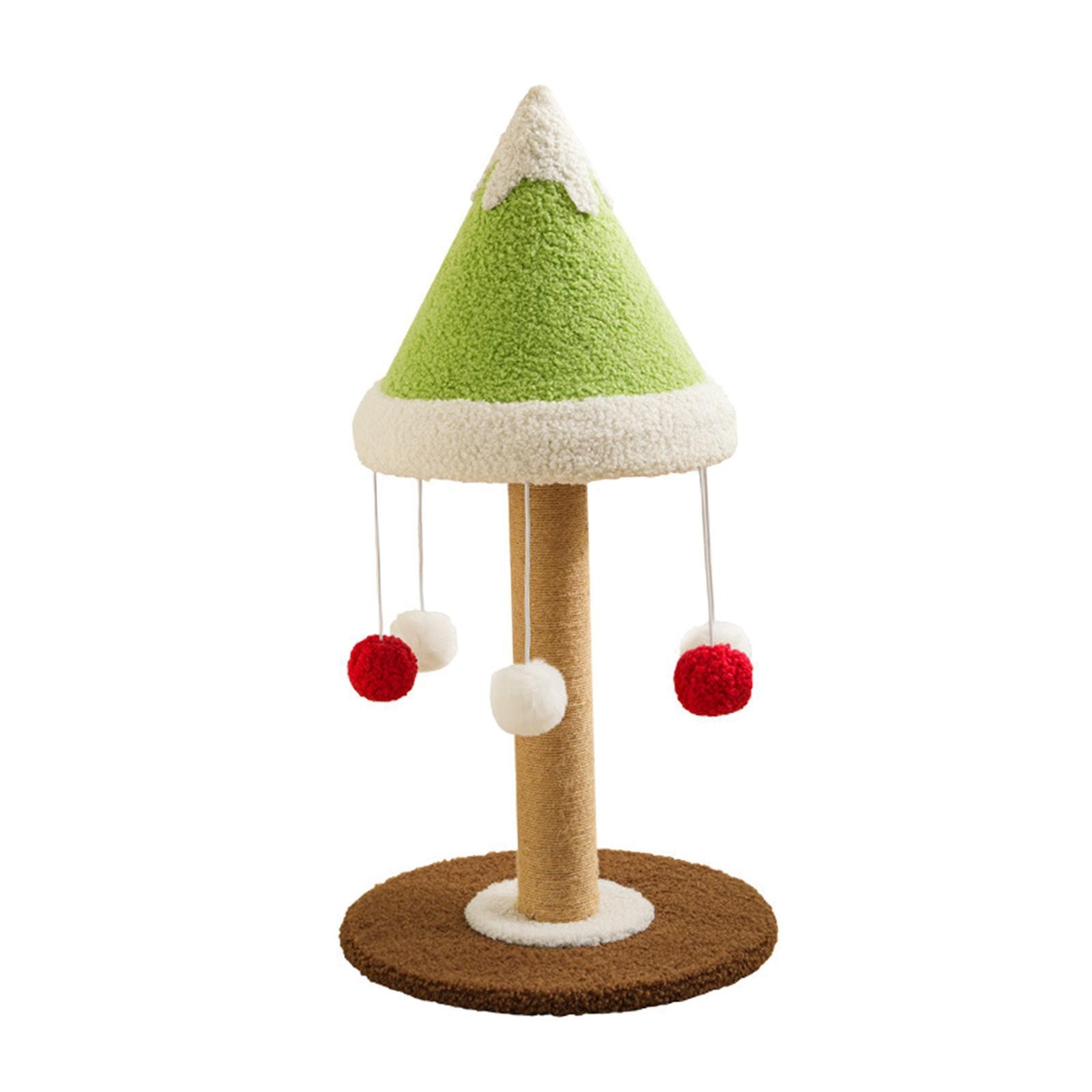 Cat Scratching Post Scratch Pole with Base with Interactive Ball