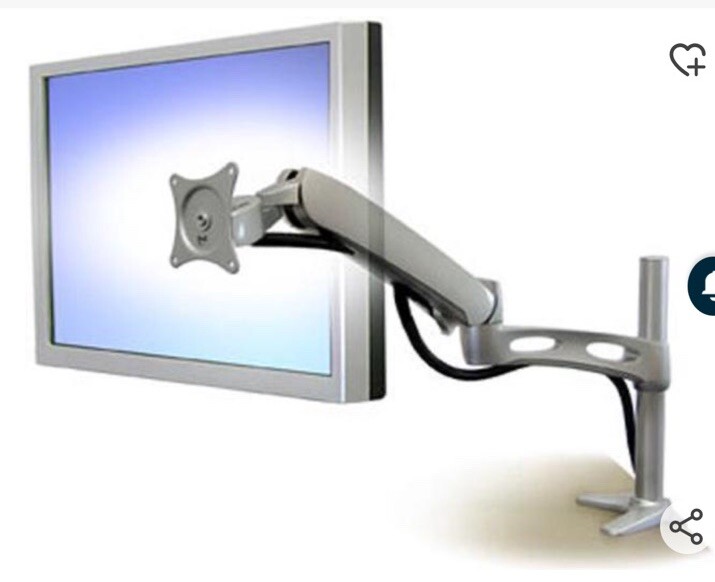 New Ergotron LX 45-179-194-00  Desk Mount Single Monitor Arm 3A