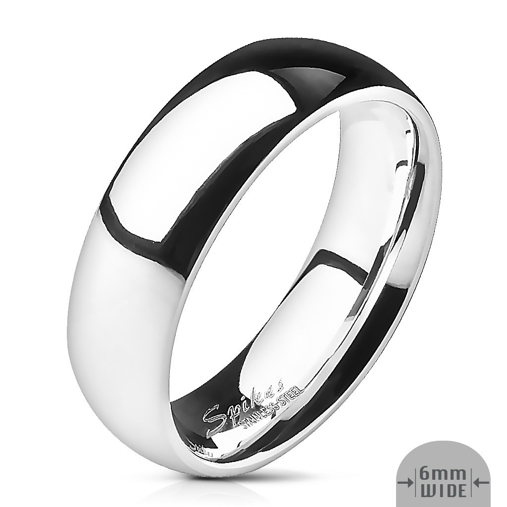 316L Stainless Steel Wedding Band Ring Comfort Fit Mens Womens Silver Size  11