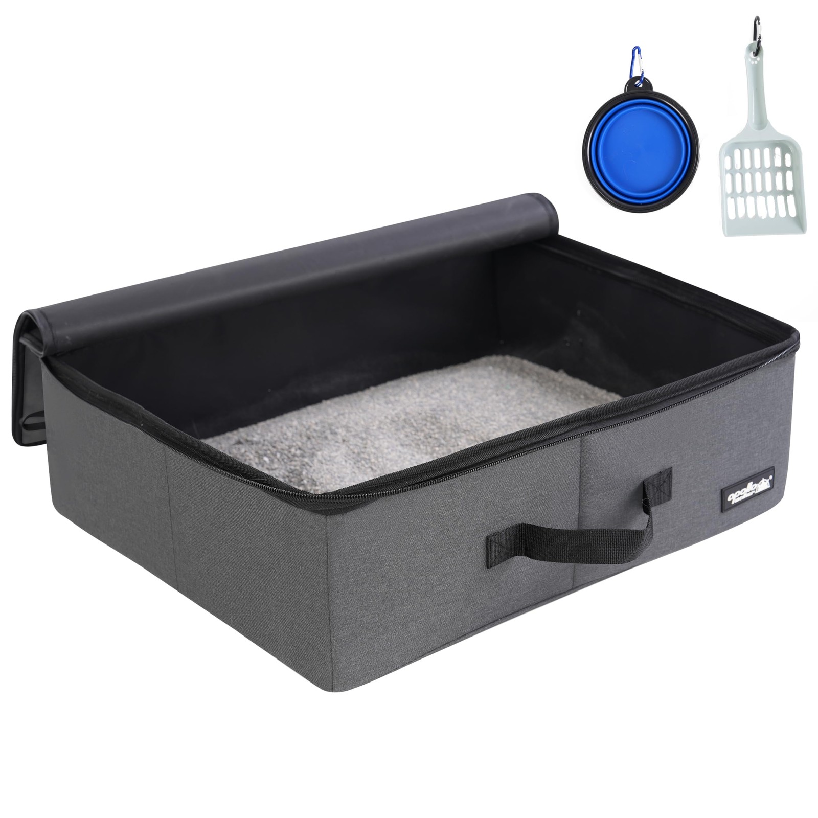 Apollo Walker Portable Cat Travel Litter Box Collapsible, Waterproof Bag