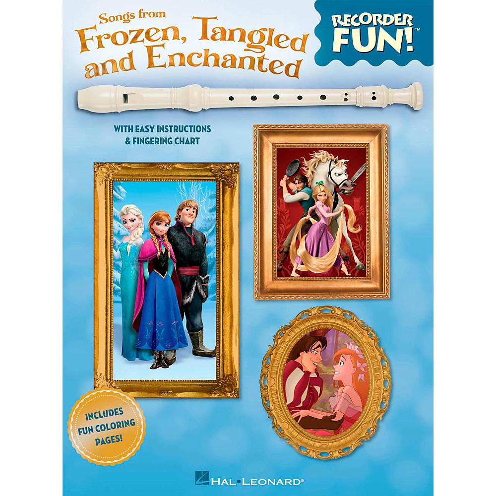 Hal Leonard Songs From Frozen, Tangled And Enchanted - Recorder Fun! Songbook